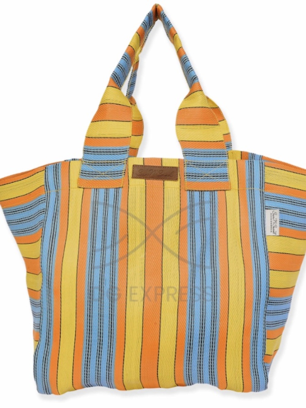Brand new Sun 'N' Sand striped mesh/canvas tote bag